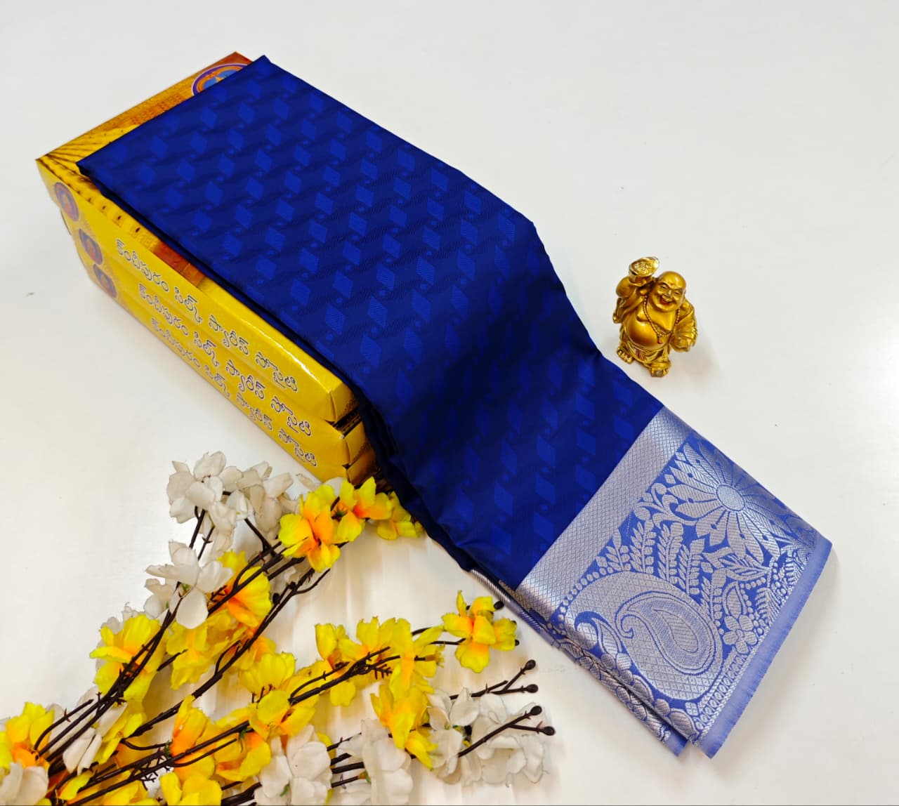 Olive Green Soft Silk Bridal Saree with Rich Silk Finish